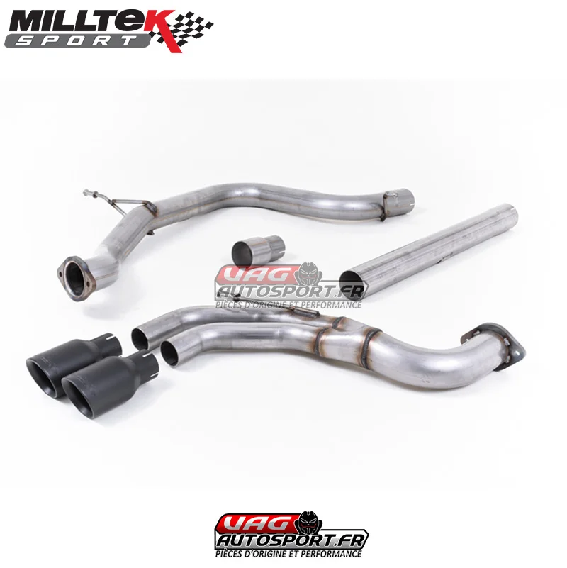 Demi-ligne CatBack silencieux intermédiaire Sorties Twin GT80 Cerakote Black Seat Leon FR TDI 184cv SC Portes- SSXSE178 Milltek Saldi Straordinari Offerte Speciali Disponibili Adesso