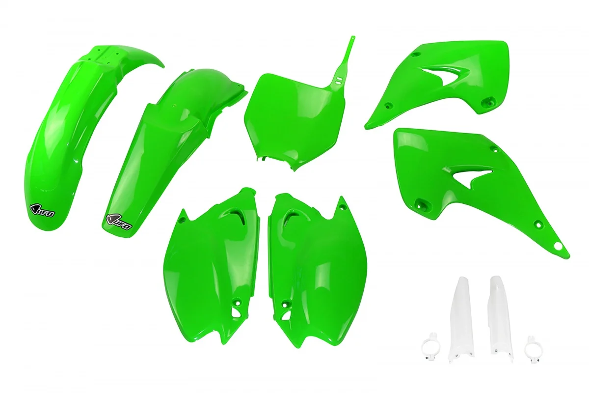 Plastique UFO Kawasaki 125 / 250 LAND KX 2003 -> 2008 Kit complet - Tout pour Créer des Expériences Mémorables en Extérieur