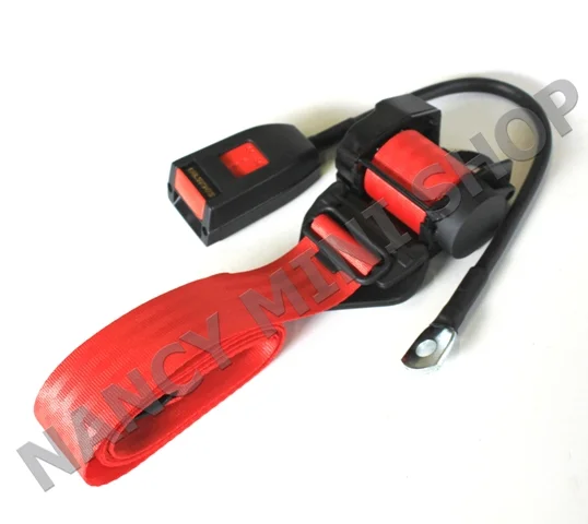 Ceinture avant MOKE (à enrouleur – rouge) - Saldi Straordinari ENROULEUR – Offerte Speciali Disponibili Adesso