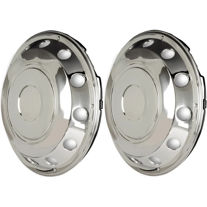 Paire d’enjoliveur avant 22,5 pouces en inox - Accessoires Outdoor pour Plus de Liberté de Mouvement - {'count': 3, 'name': 'Fixation'}