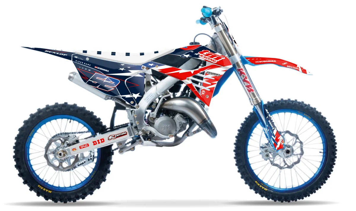 Kit déco NG TM Racing 125 / 144 / 250 / 300 prijzen / 450 MX 2022 -> 2026 | AMERICA Séries - Tout pour Créer des Expériences Mémorables en Extérieur