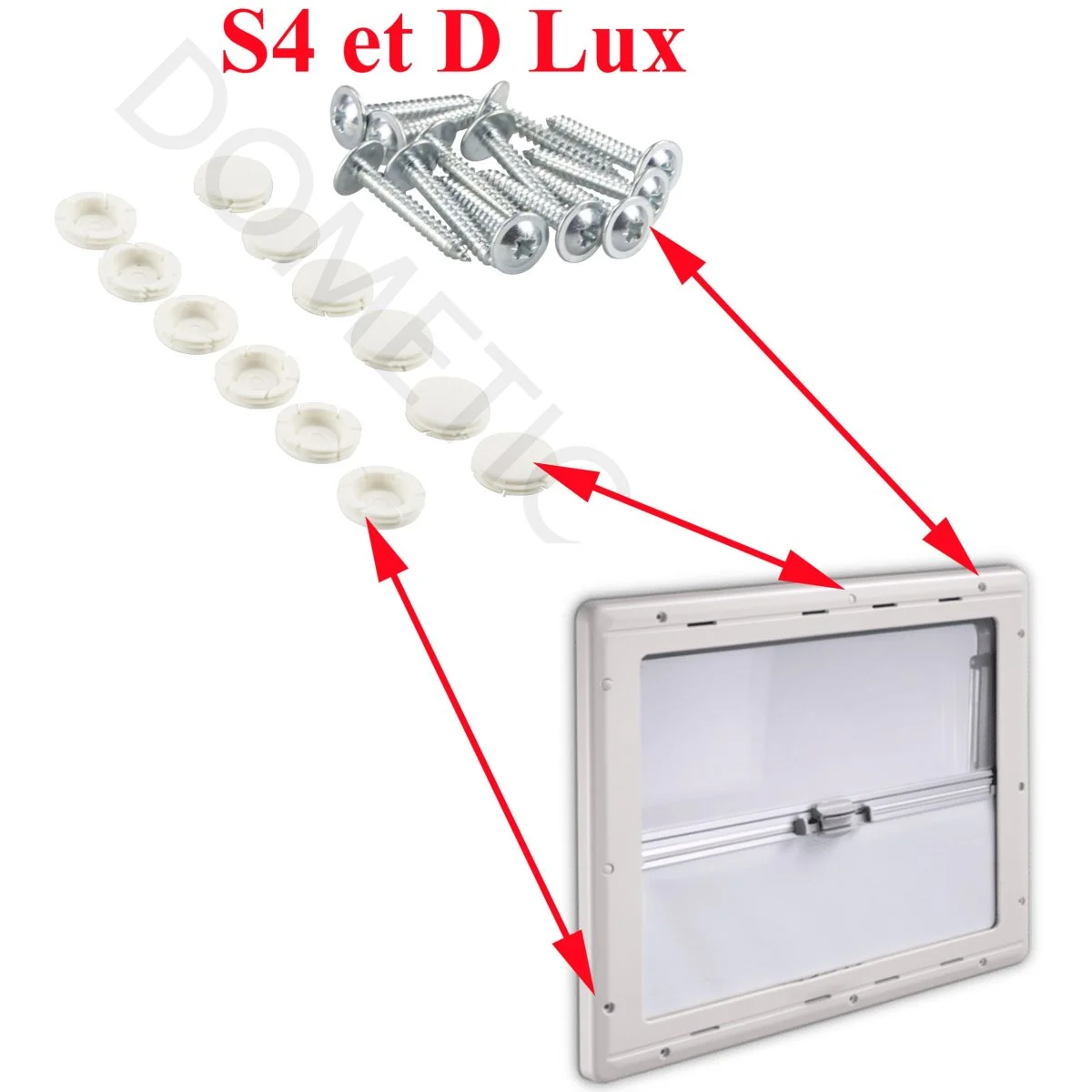 Dometic, kit de fixation du cadre intérieur des baie S4 et D Lux - Accessoires Outdoor pour Plus de Liberté de Mouvement - {'count': 1, 'name': 'largeur'}