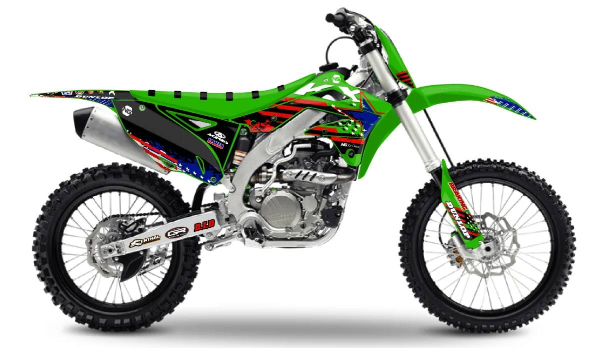 Kit déco NG Kawasaki 450 KXF 2012 -> 2015 | USA Séries - Tout pour Créer des Expériences Mémorables en Extérieur KAWASAKI TECHNOLOGY | Kawasaki