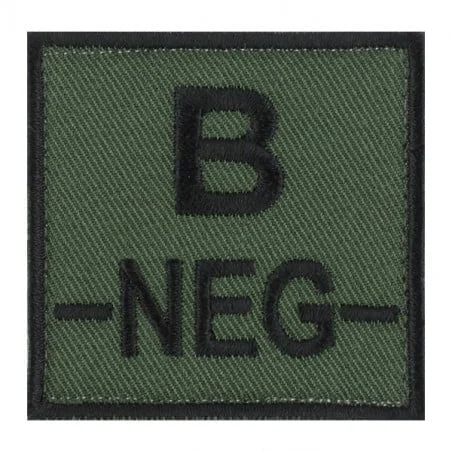 Patch groupe sanguin B neg vert – DMB - Accessoires art pratiques maison pour un intérieur plus fonctionnel