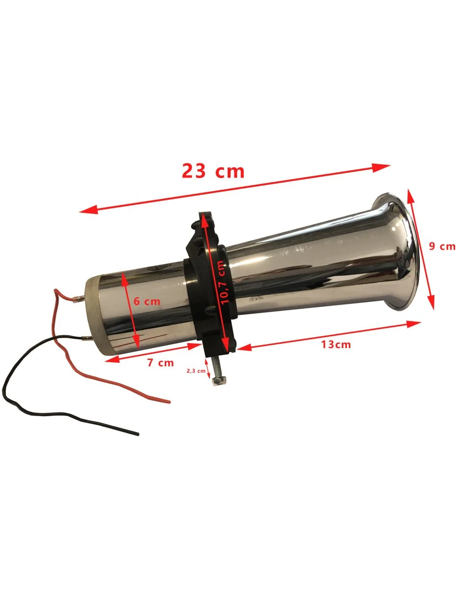 Klaxon Ford pneumatique chromé Accessoires Outdoor Liberté Mouvement