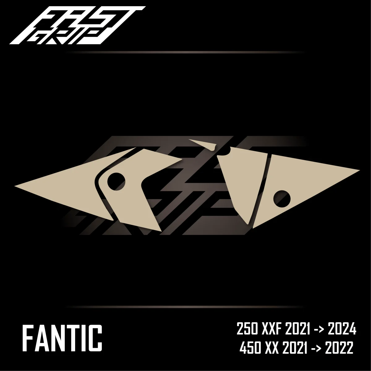 Kit autocollant protection plaques latérales FANTIC 250 XXF 2021 -> 2024 / 450 Grip XXF 2021 -> 2022 SOFT GRIP Transparent - Tout pour Créer des Expériences Mémorables en Extérieur
