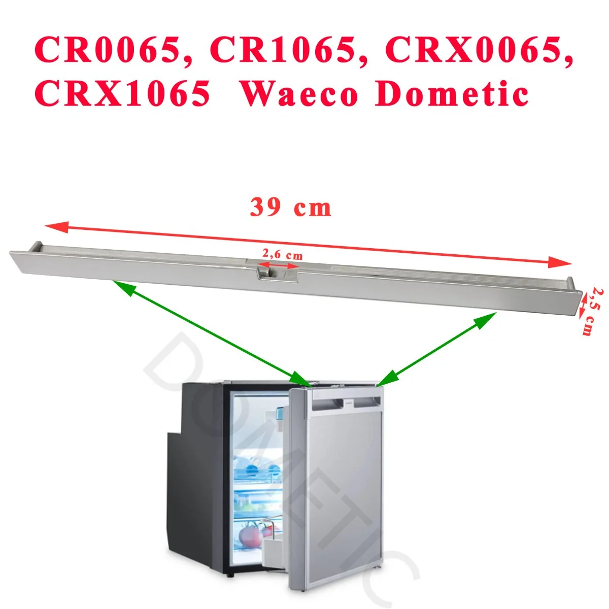 Dometic, fixation prise, poignée d’ouverture de la porte CR0065, CR1065, CRX0065, CRX1065 - Accessoires Outdoor Boutique pour Plus de Liberté de Mouvement