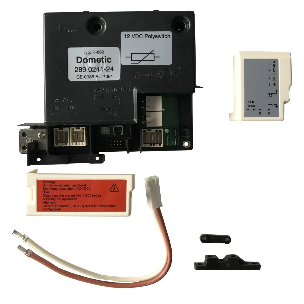 Dometic, boitier de connection 289 0241- ou typ: P-860, inclus cable alimentation 12V pour réfrigérateur Dometic - Accessoires Outdoor pour Plus de Liberté de Mouvement - {'count': 1, 'name': 'typ'}