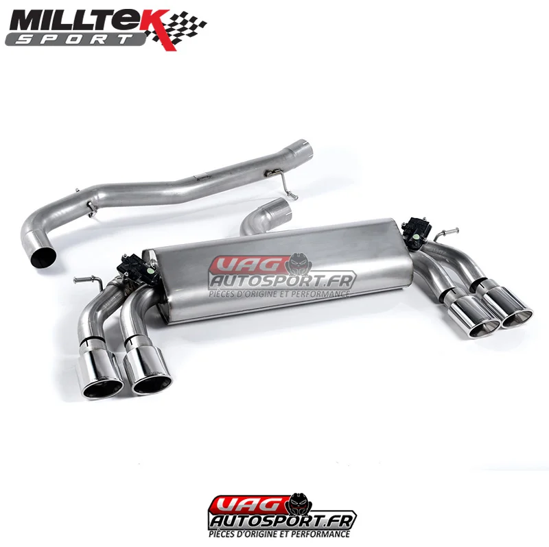 Demi-ligne (CatBack) Tube – Sans silencieux intermédiaire – Sorties Ovales – VW Golf MK7 R 2.0 TSI 300cv – Systèmes 76.2mm – (2014 – 2016) – SSXVW259 – Milltek - Saldi Straordinari – Offerte Speciali Disponibili Adesso