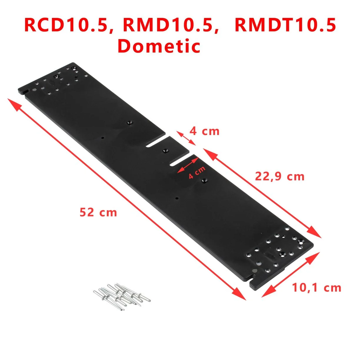 Porte plaque de fixation haut pour RCD10.5, RMD10.5, RMDT10.5 Dometic - Accessoires Outdoor pour Plus de Liberté de Mouvement Panneau de commande RMD10.5T, RMD10.5XT, RMDT10.5T, RMDT10.5XT par Dometic  - La Boutique de la Route