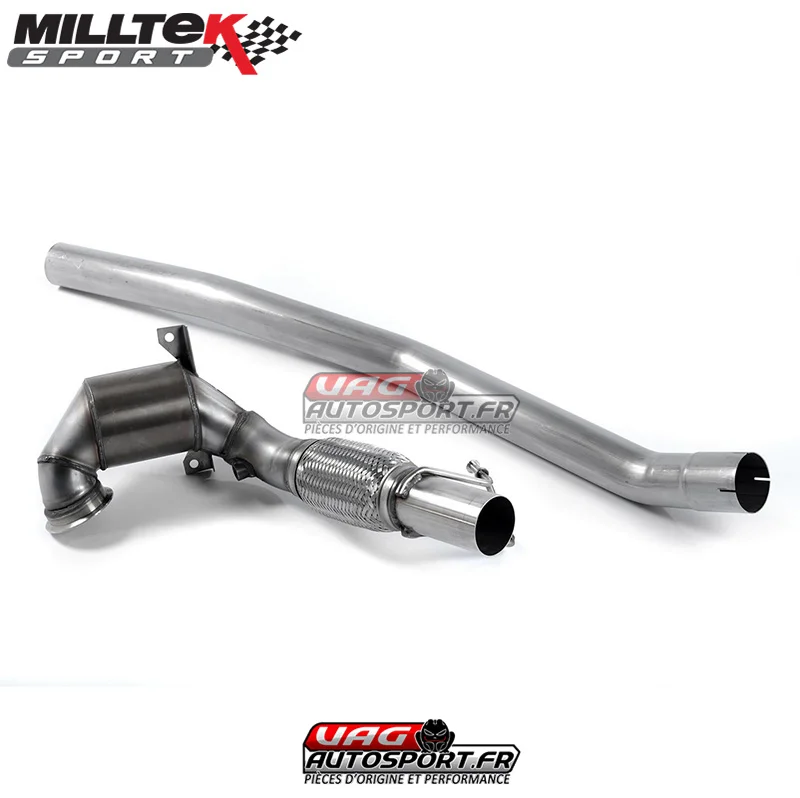 Descente de turbo avec Cata Sport (Hi-Flow Sports Catalyst (pour Cat-Back Race Milltek) – Skoda Octavia 5E vRS 220cv 245cv & SEAT Leon 5F ST Cupra 280cv 290cv – SSXSK017 – Milltek - Saldi Straordinari – Offerte Speciali Disponibili Adesso Cat-Back - Echappement