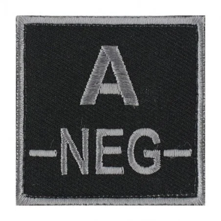 Patch groupe sanguin neg noir DMB Accessoires pratiques maison intérieur fonctionnel