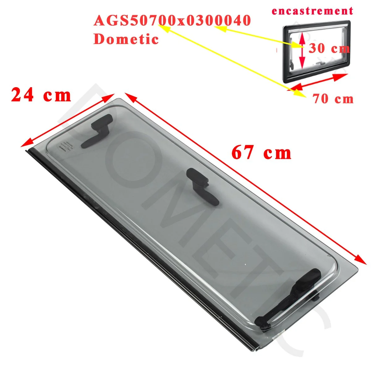 Dometic, vitre plexiglass, ou baie de remplacement de fenêtre de camping-car S4 projetable 700×300 mm Seitz Dometic - Accessoires Outdoor pour Plus de Liberté de Mouvement Fenêtre double vitrage pour camping-car, camions et fourgonnettes aménagés
