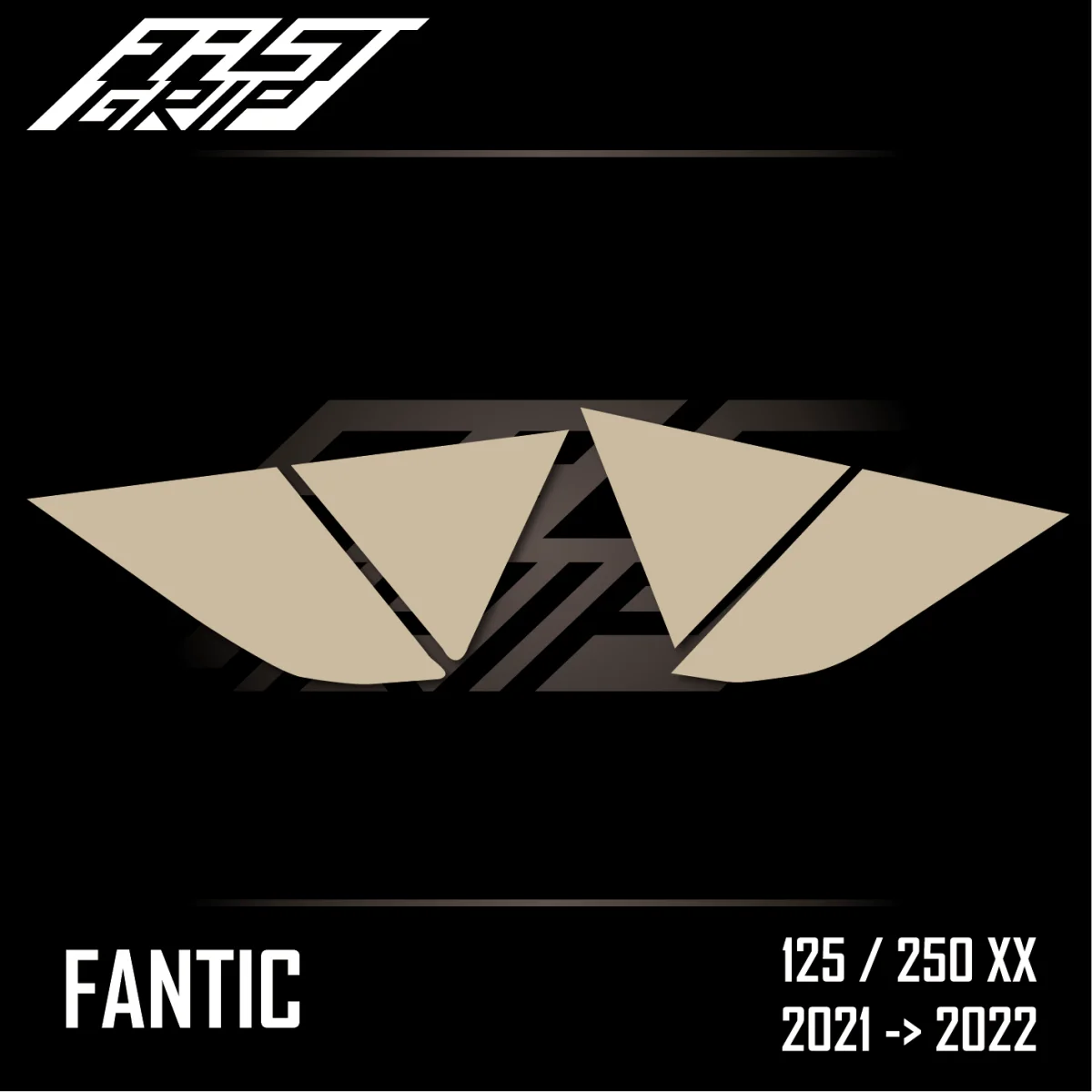 Kit protection plaques latérales FANTIC XX 2021 SOFT Transparent Expériences Mémorables Extérieur