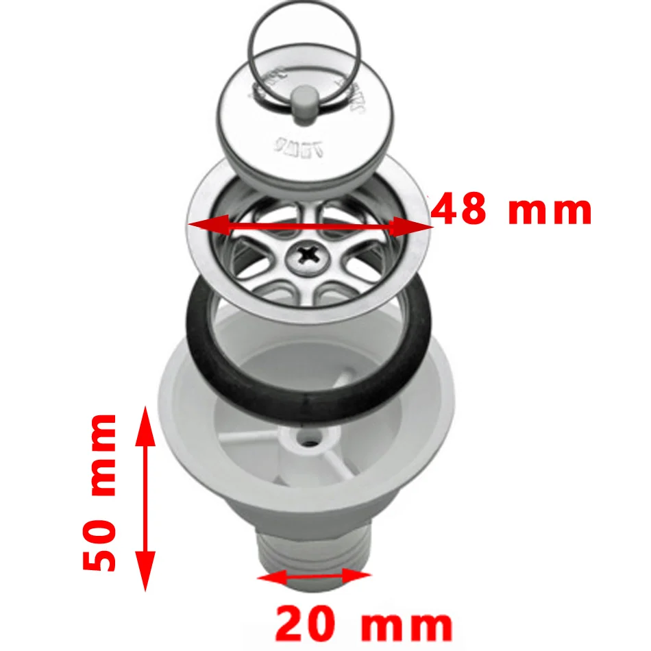 Dometic Siphon AC 545 – Ø37 mm – Tuyau de sortie droite Ø20 mm pour camping-car - Accessoires Outdoor pour Plus de Liberté de Mouvement Pipe évacuation WC extensible WIRQUIN – Installation facile | WIRQUIN