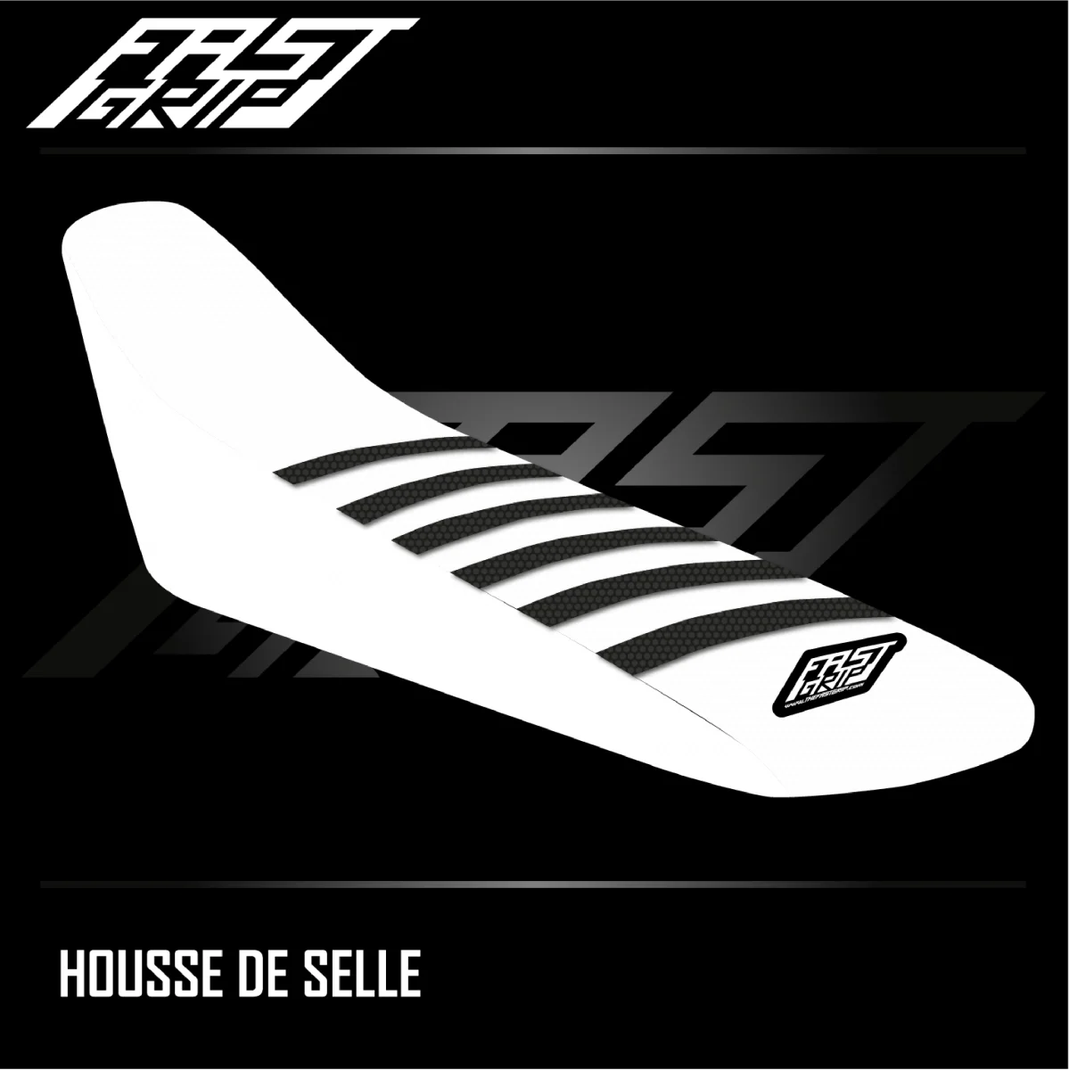 Housse selle KTM 250 SX SXF -> Blanche Noire Expériences Mémorables Extérieur