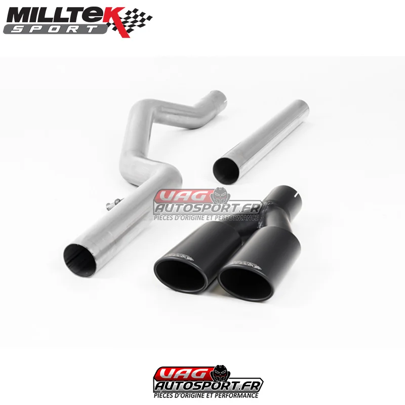 Demi-ligne (CatBack) – Sorties Twin Ovales Black – VW Amarok Sorties 3.0 V6 TDI (204 et 224CV) – (2017+) – SSXVW449 – Milltek - Saldi Straordinari – Offerte Speciali Disponibili Adesso