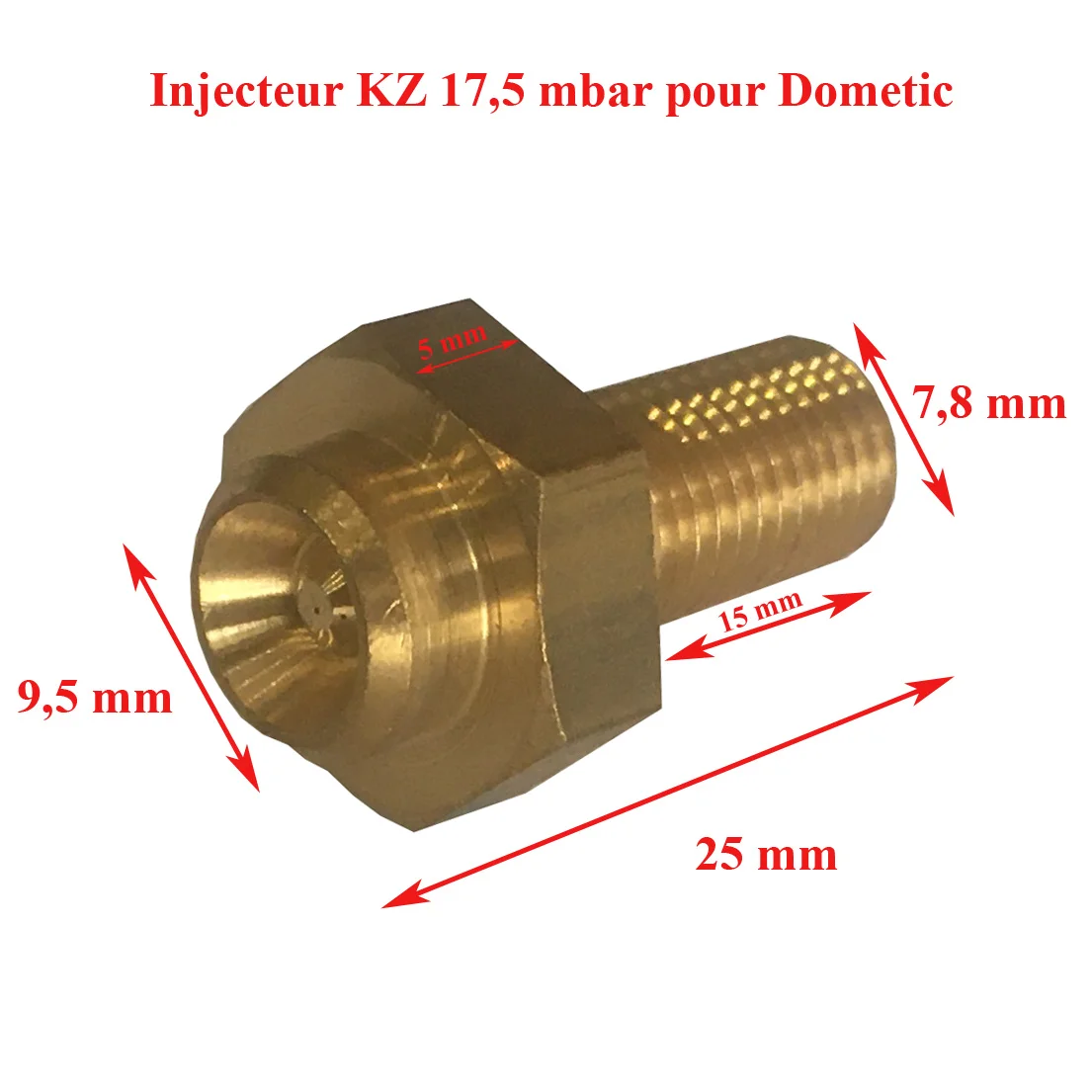 Injecteur KZ 17, pour une pressions de 50mbar Dometic pour les appareils : RC1000, RC1100, RC1200, RC1500, RC1600, RC2000, RC3000, RM18, A330K - Accessoires Outdoor pour Plus de Liberté de Mouvement Testeur de pression K-Jetronic - YTP