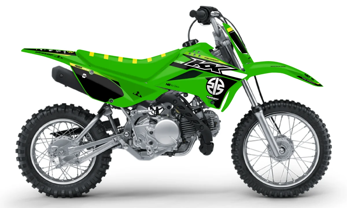 Kit déco NG Kawasaki 110 KLX 2010 -> 2026 | RACING Séries - Tout pour Créer des Expériences Mémorables en Extérieur - {'count': 1, 'name': 'RG10'}