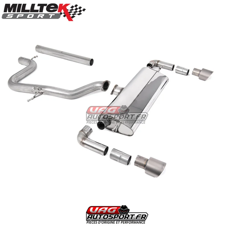 Demi-ligne (CatBack) – Sans silencieux intermédiaire – Sorties Dual GT100 Titane – Seat Leon Cupra R 310cv – (2018+) cat – SSXSE242 – Milltek - Saldi Straordinari – Offerte Speciali Disponibili Adesso
