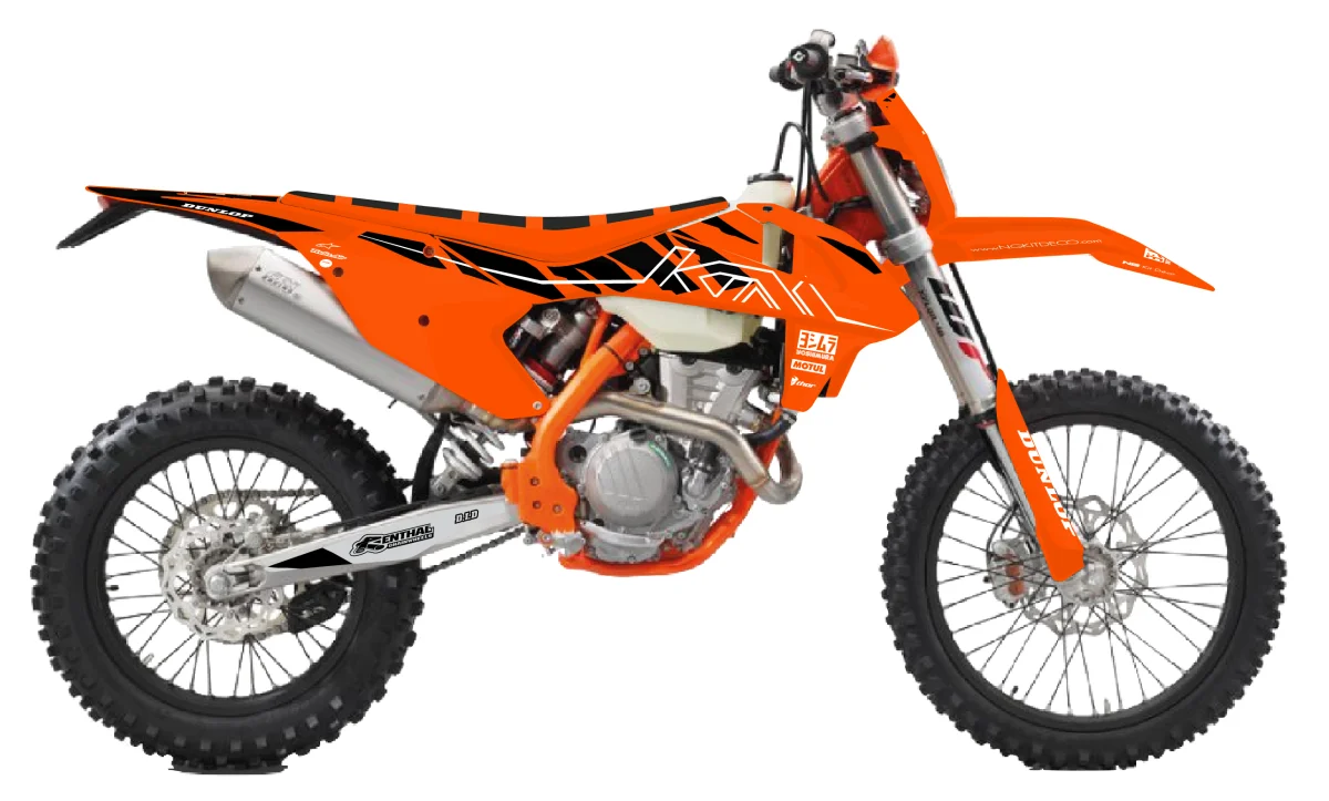 Kit déco NG GS KTM 125 / 250 / 300 / 350 / 450 / 500 EXC / EXCF / TPI 2017 -> 2019 | HALFBACK Séries - Tout pour Créer des Expériences Mémorables en Extérieur