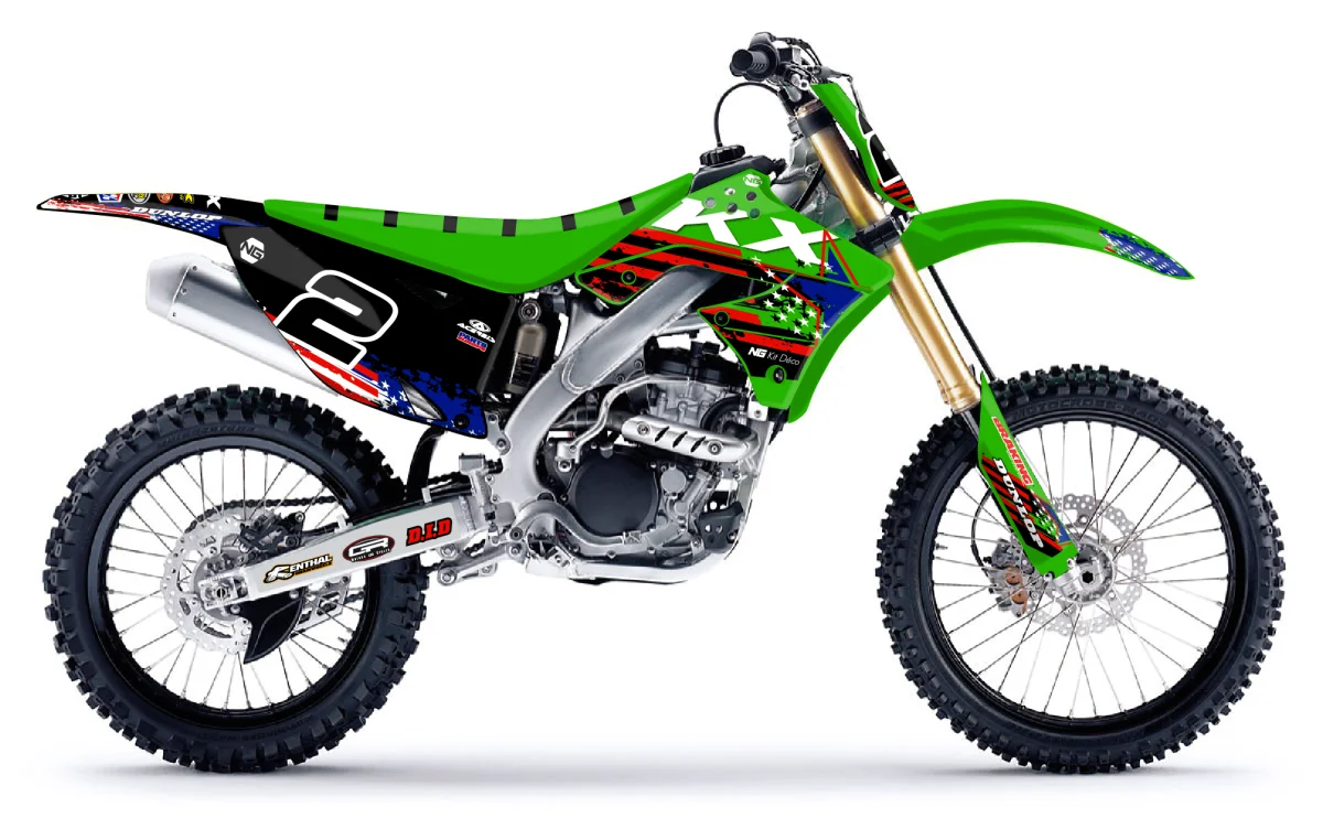 Kit NG Kawasaki KXF -> USA Séries Expériences Mémorables Extérieur