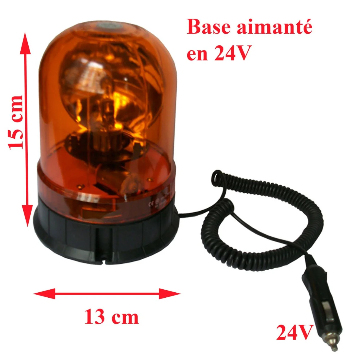 Gyrophare aimanté 24V - Accessoires Outdoor pour Plus de Liberté de Mouvement Power Queen – Batterie lithium 24V 100Ah 2560Wh LiFePO4 – BMS 100A –  4000-15000 cycles – Pour stockage énergie solaire et hors réseau – Camping  car, bateau