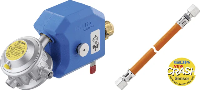Régulateur de pression de gaz GOK Caramatic SafeDrive - Offre limitée dans le temps ⏳ Ne tardez pas à commander ! GOK Régulateur de pression de gaz pour caravane 30 mbar / avec manomètre  01-280-10 seulement 33,95 € | SVB