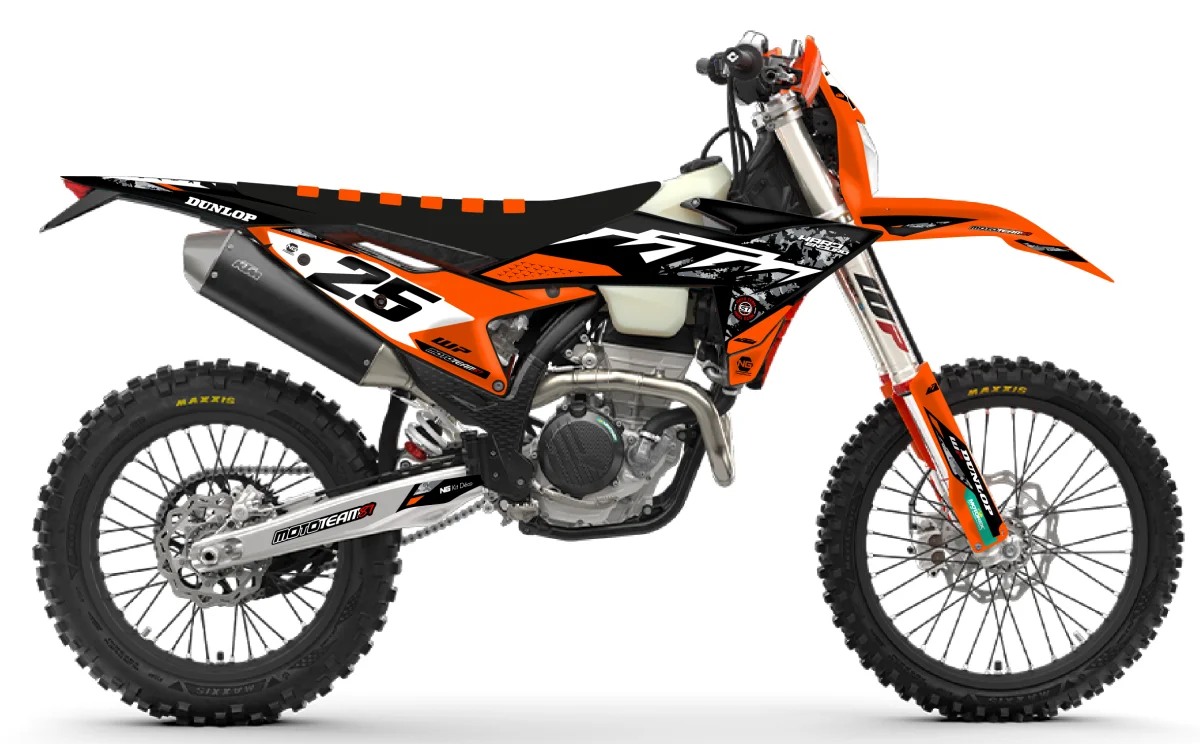 Kit déco léger NG KTM 125 / 250 / 300 / 350 / 450 / 500 EXC / EXCF / TPI 2026 | MT81 Hard Enduro 25 - Tout pour Créer des Expériences Mémorables en Extérieur