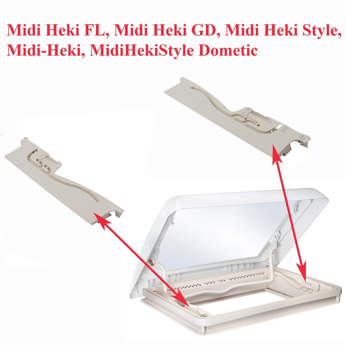 Dometic, les cotés du cadre extérieur des lanterneaux : Midi Heki FL, Midi Heki GD, Midi Heki Style, Midi-Heki, MidiHekiStyle - Accessoires Outdoor pour Plus de Liberté de Mouvement - {'count': 5, 'name': 'mm'}
