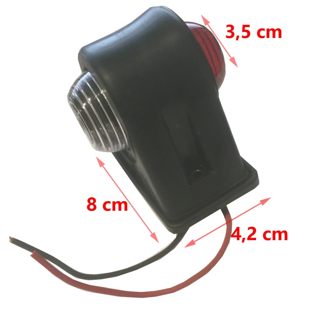 Feu gabarit britax mini 24V – 12V - Accessoires Outdoor pour Plus de Liberté de Mouvement Feu de Gabarit - Clignotants Orange à deux lignes LED, 12-24V