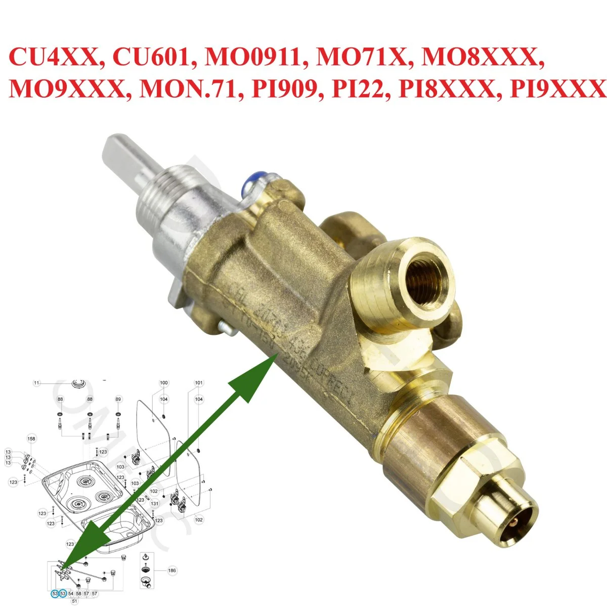 Dometic, SMEV, vanne de régulation gaz ou robinet d’arrêt pour cuisinière CU4XX, CU601, MO0911, MO71X, MO8XXX, MO9XXX, MON.71, PI909, PI22, PI8XXX, PI9XXX - Accessoires Outdoor pour Plus de Liberté de Mouvement - {'count': 5, 'name': '1/4'}
