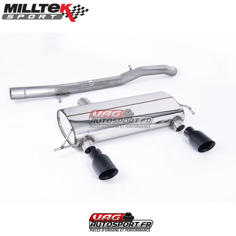 Ligne Race mm catalyseur origine silencieux intermédiaire Sorties GT100 Cerakote Black Audi TT Coupe Roadster SSXAU430 Milltek Saldi Straordinari Offerte Speciali Disponibili Adesso