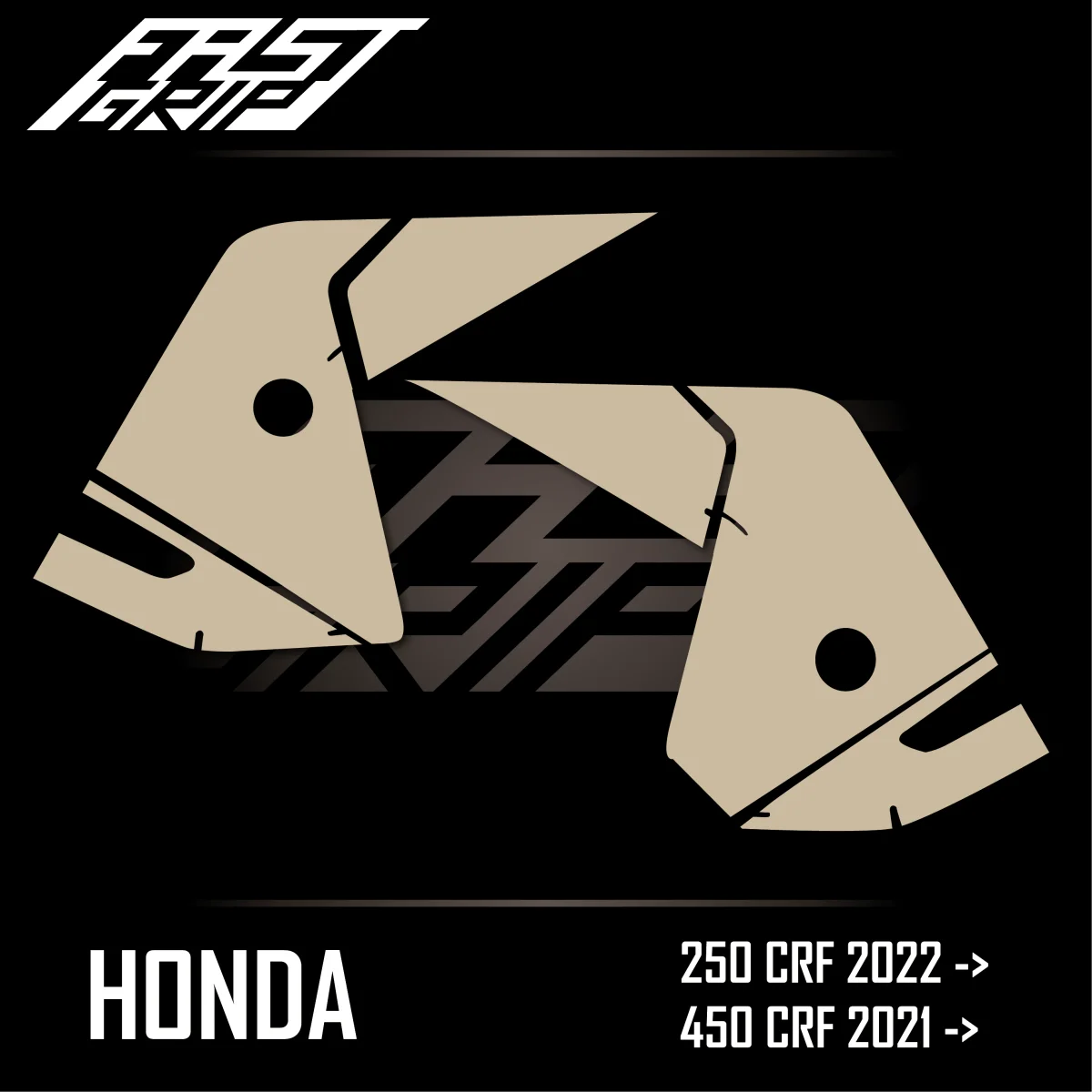 Kit autocollant protection plaques latérales Honda 250 CRF 2022 -> 2024 / 450 CRF 2021 -> 2024 FULL GRIP Transparent - Tout pour Créer des Expériences Mémorables en Extérieur - {'count': 2, 'name': 'kit'}