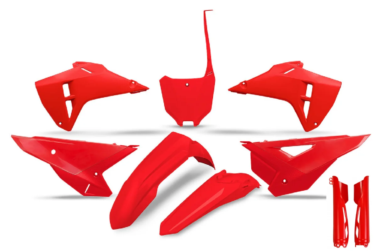 Plastique UFO Honda 250 CRF 2025 -> 2026 / 450 CRF 2025 -> 2026 Kit complet - Tout pour Créer des Expériences Mémorables en Extérieur S'équiper pour l'aventure : Améliorer la CRF250L RALLY pour les excursions  hors route - Webike Magazine