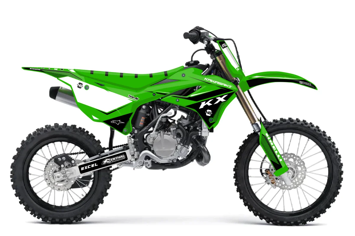 Kit déco NG Kawasaki 85 KX 2022 -> 2025 | STRIPE Séries - Tout pour Créer des Expériences Mémorables en Extérieur Kawasaki NINJA 650 KRT EDITION Vert Lime / Ébène 2024 en vente à Miramichi  - Les Frères G & G