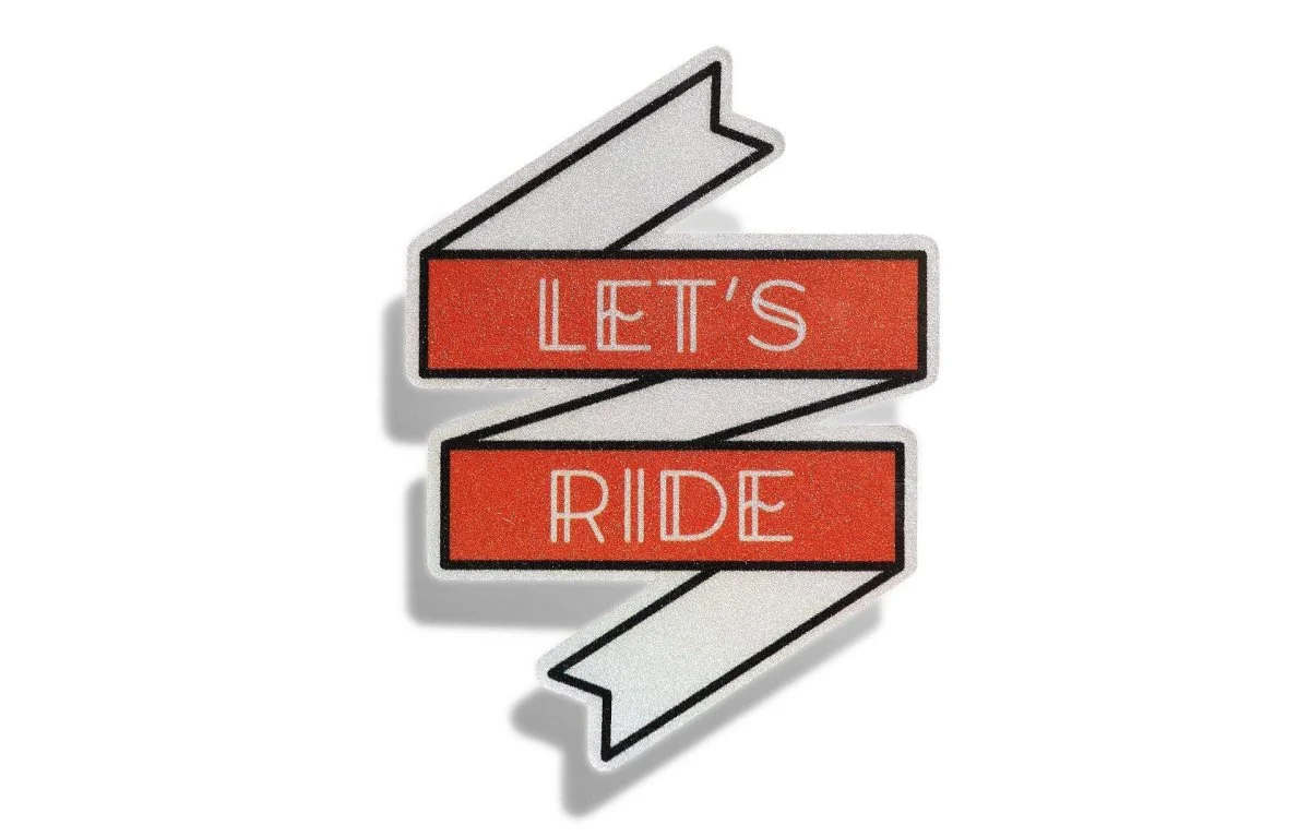 Sticker Réfléchissant Let's Ride - Tout pour Créer des piscine Expériences Mémorables en Extérieur