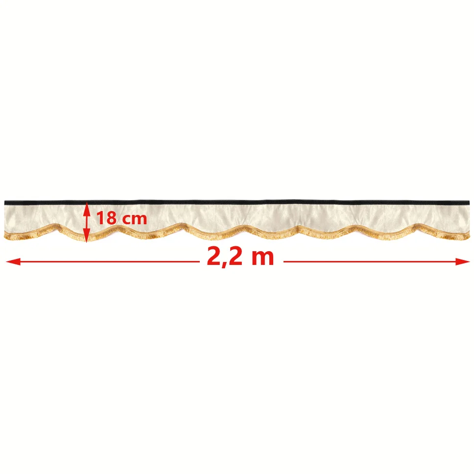 Frange de cabine classic 220 cm en différentes couleurs - Accessoires Outdoor pour Plus de Liberté de Mouvement - {'count': 11, 'name': 'fils'}