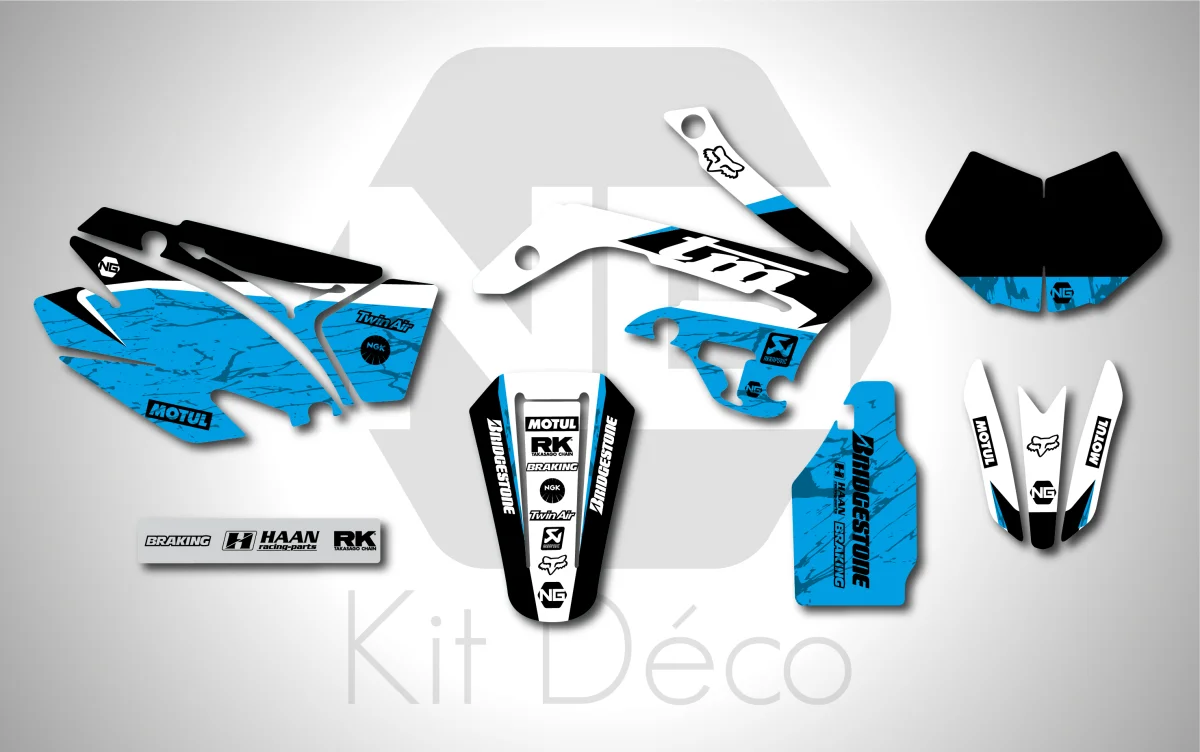 Kit déco NG TM Racing 125 / 144 / 250 / 300 / 450 EN 2008 -> 2014 | MARBLE Séries 2 - Q23DD Tout pour Créer des Expériences Mémorables en Extérieur