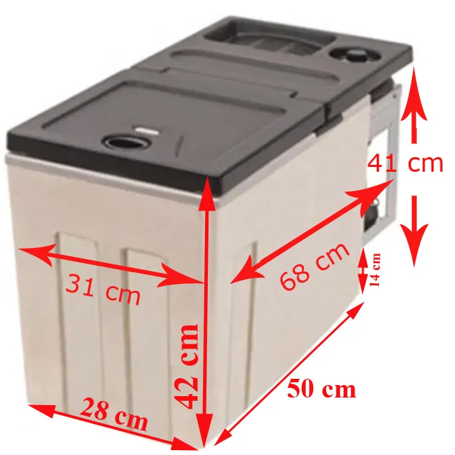 Réfrigérateur à compresseur pour Mercedes Actros MP4 et MP5 12V et 24V par Indel B - Accessoires Outdoor pour Plus de Liberté de Mouvement - {'count': 2, 'name': 'Spare'}