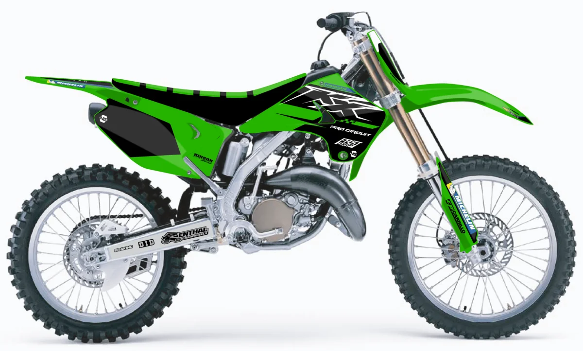 Kit déco NG Kawasaki 125 / 250 KX 2003 -> 2008 | FAST Séries - Tout pour Créer des Expériences Mémorables en Extérieur XURUYI Mini voiture télécommandée Drift, échelle 1/43, 2,4 G, entièrement  proportionnelle, modèle de voiture de course électrique avec kit  d'éclairage (version