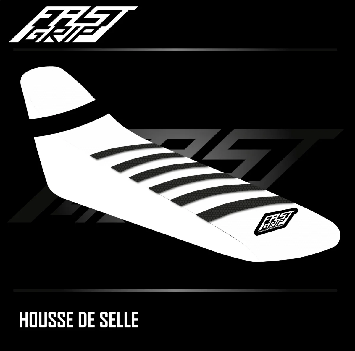 Housse de selle Fantic 250 / 450 XEF 2021 -> 2026 / 310 XEF 2025 -> 2026 Blanche | Noire - Tout pour Créer des Expériences Mémorables en Extérieur - {'count': 1, 'name': 'XCF'}