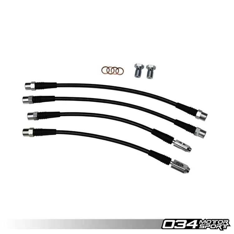 Kit de conduites de frein renforcées en acier inoxydable B6/B7 Audi A4/S4 Quattro, certifié DOT – 034-303-0008 – 034Motorsport - Saldi Straordinari – Offerte Speciali Disponibili Adesso - {'count': 1, 'name': 'VWR650000'}