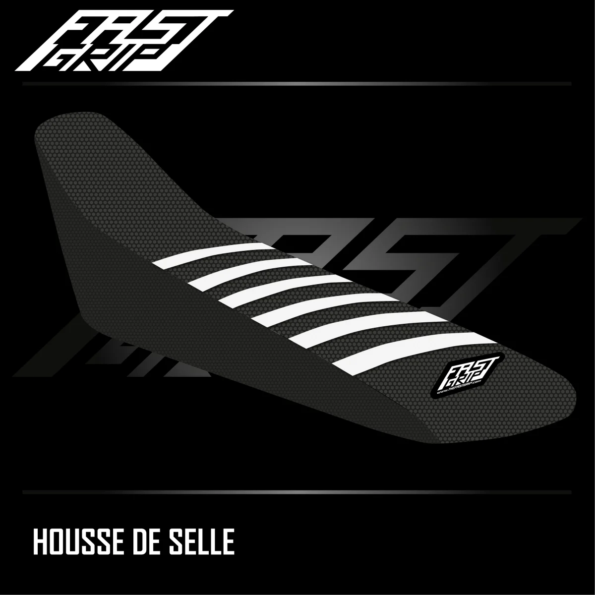 Housse selle Honda CRF CRF Noire Blanche Expériences Mémorables Extérieur