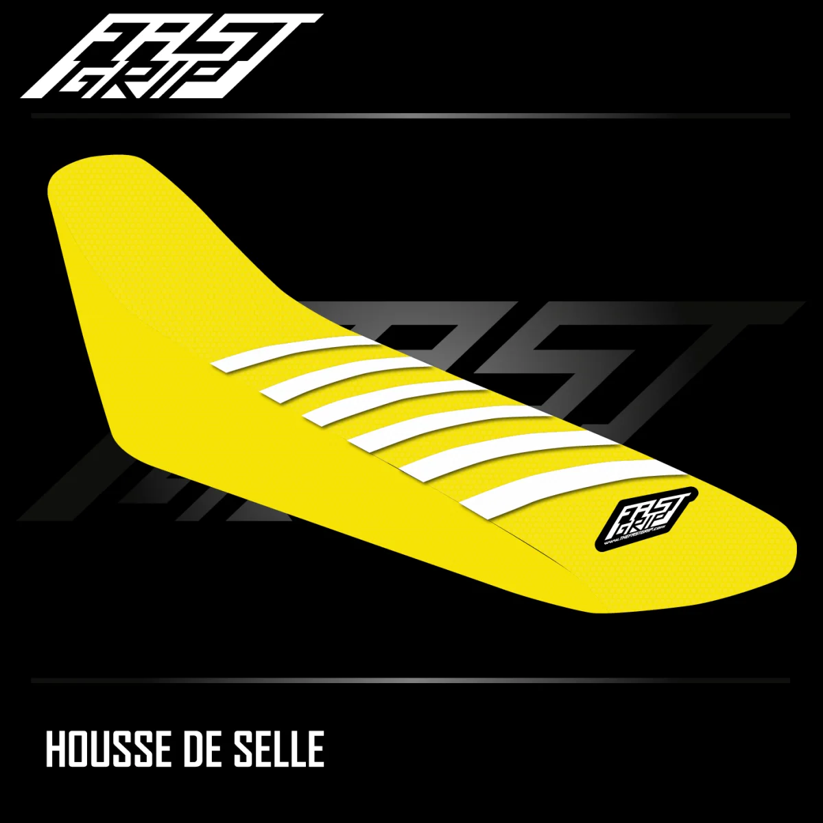 Housse de selle SUZUKI 250 RMZ 2010 -> 2018 / 450 RMZ 2008 -> 2017 Jaune | Blanche - Tout selle pour Créer des Expériences Mémorables en Extérieur