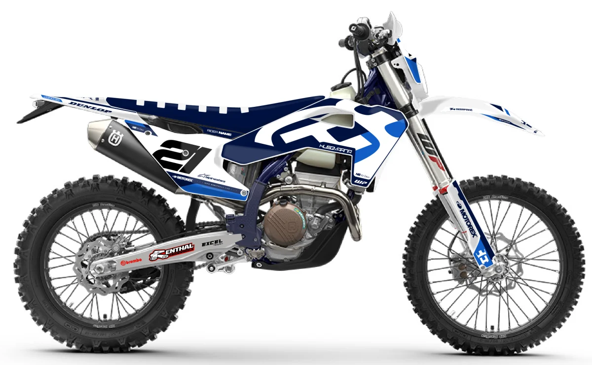 Kit NG Husqvarna 250 450 FE ORIGINALITY Bleu Expériences Mémorables Extérieur
