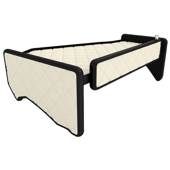 Tablette centrale Scania R/S à partir de Sept. 2016 à 2020 avec led couverte en éco cuir - Accessoires Outdoor pour Plus de Liberté de Mouvement Tablette laterale pour fauteuil LIBERTY et LIBERTY e INNOV'SA
