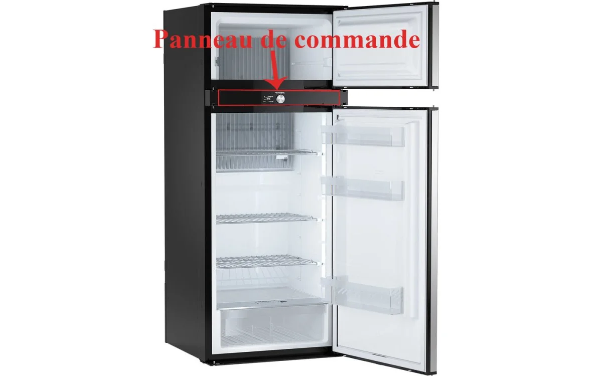 Dometic, panneau de commande des réfrigérateurs à absorption RMD10.5T, RMD10.5XT, RMDT10.5X et RMDT10.5T - Accessoires Outdoor pour Plus de Liberté de Mouvement Plaques décor des portes du freezer et réfrigérateur RCD10.5T RCD10.5XT  RMD10.5 RMD10.5S RMD10.5T RMD10.5X RMD10.5XS RMD10.5XT