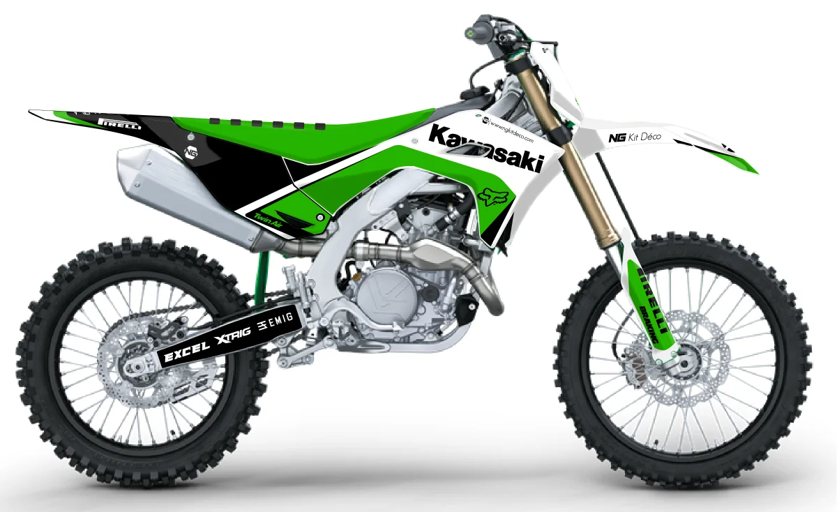Kit déco NG Kawasaki 250 KXF Hann 2025 -> 2026 / 450 KXF 2024 -> 2026 | MERCURE - Tout pour Créer des Expériences Mémorables en Extérieur
