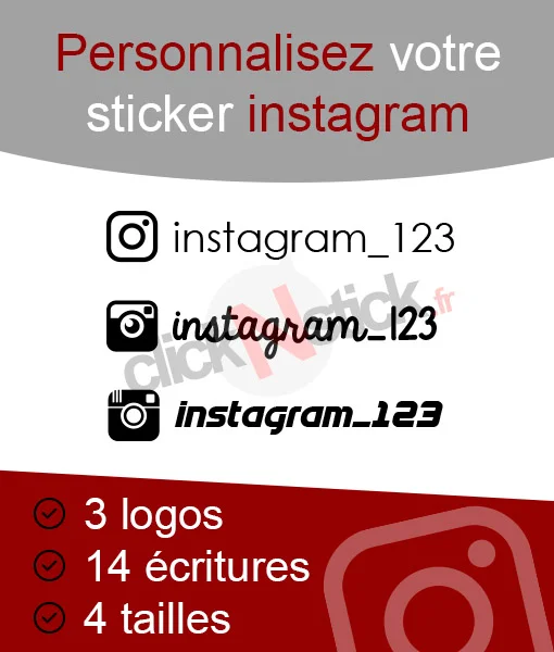 Sticker instagram Rouges Harmonieux Occasion